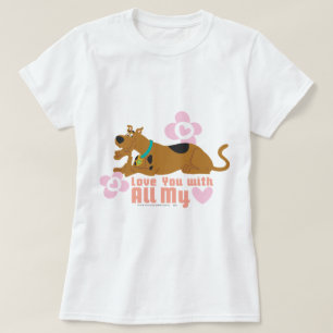 Camiseta Scooby-Doo "Te amo con todo mi corazón"