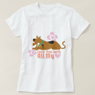 Camiseta Scooby-Doo "Te amo con todo mi corazón"