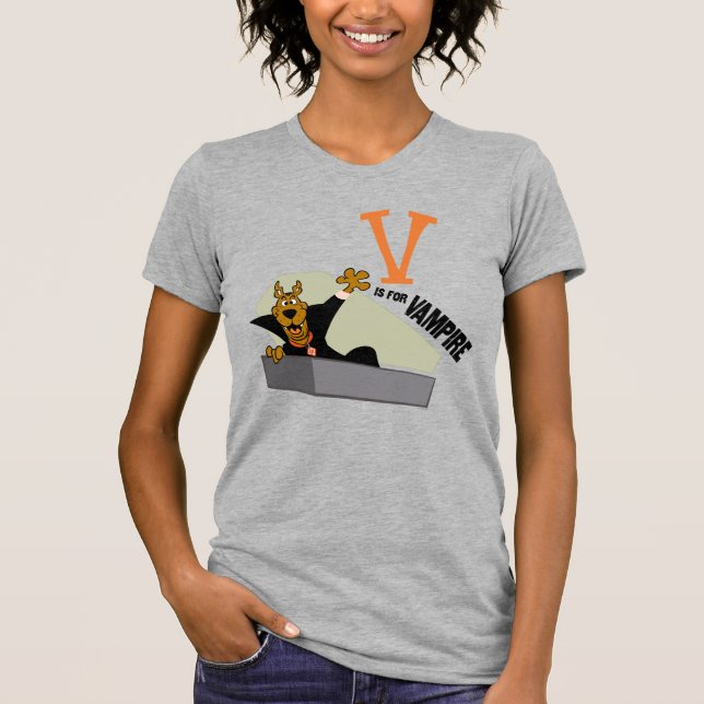 Camiseta Scooby-Doo | V es para Vampiro (Anverso)