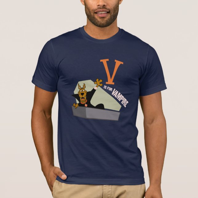 Camiseta Scooby-Doo | V es para Vampiro (Anverso)