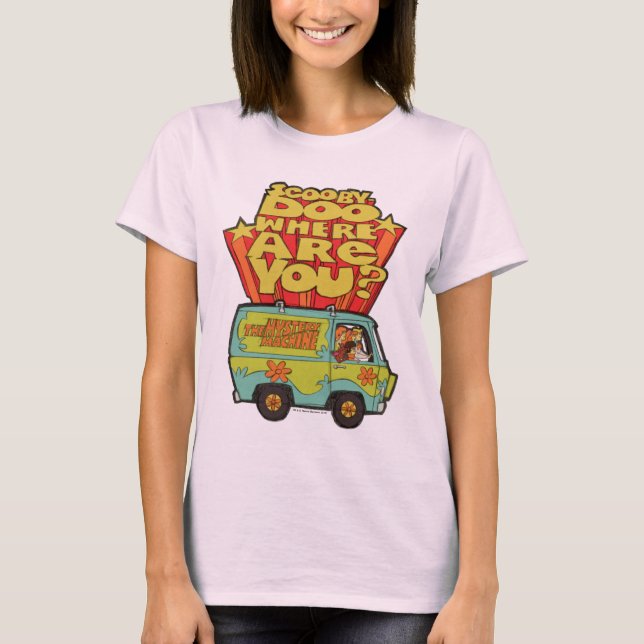 Camiseta Scooby-Doo | "Where Are You?" Retro Cartoon Van (Anverso)