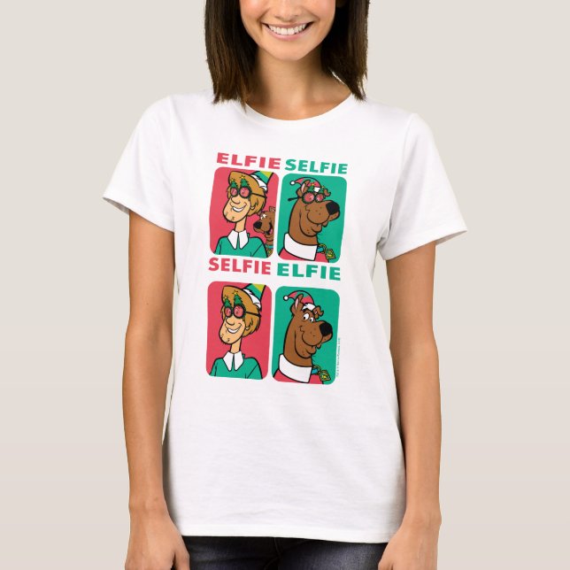 Camiseta Scooby-Doo y Shaggy "Elfie Selfie" (Anverso)