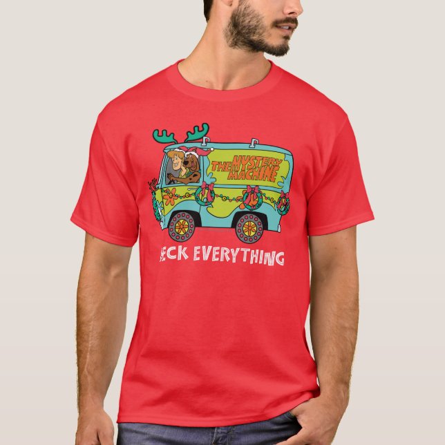Camiseta Scooby-Doo Y Shaggy En La Máquina De Misterio De V (Anverso)