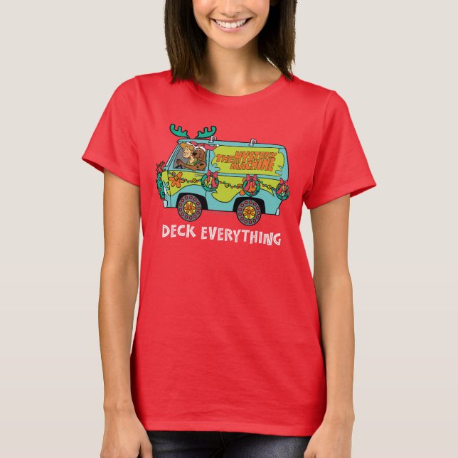 Camiseta Scooby-Doo y Shaggy en la máquina de misterio de v (Anverso)