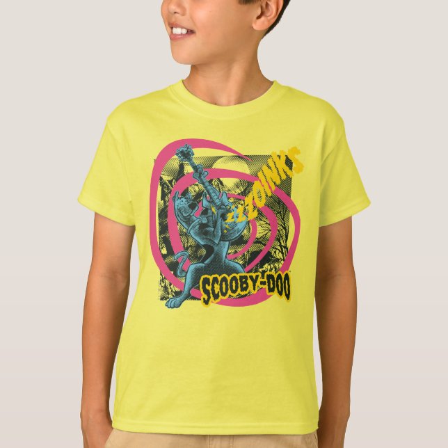 Camiseta Scooby-Doo Zoinks Punk Guitar Gráfico (Anverso)