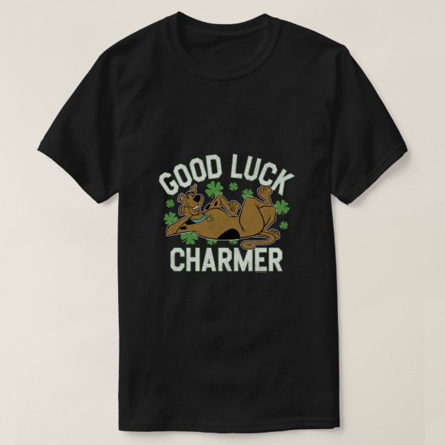 Camiseta ScoobyDoo St Patricks Day Good Luck Charmer Long S (Diseño del anverso)