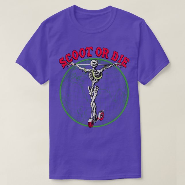 Camiseta Scoot o Die (Diseño del anverso)