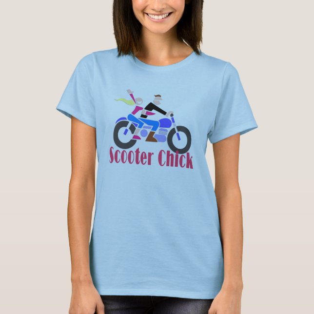 Camiseta Scooter Chick Two (Anverso)