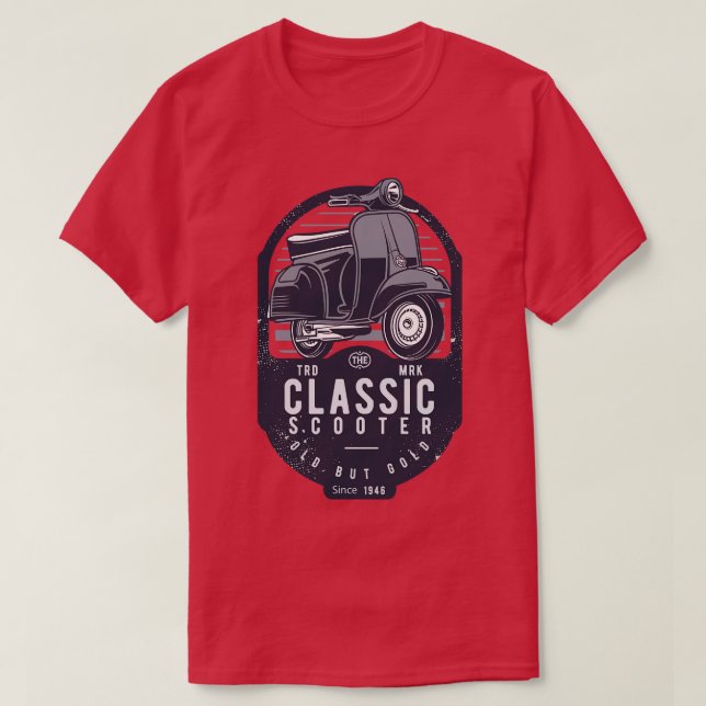 Camiseta Scooter clásico (Diseño del anverso)