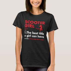 Camiseta Scooter de definición de Chica deportivo