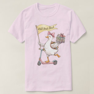 Camiseta Scooter de Ganso Tonto Personalizable Regreso a la
