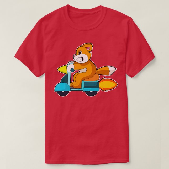 Camiseta Scooter de gato (Diseño del anverso)