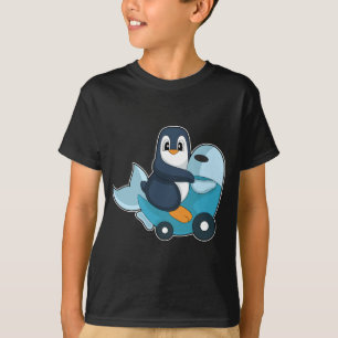 Camiseta Scooter de pez pingüino