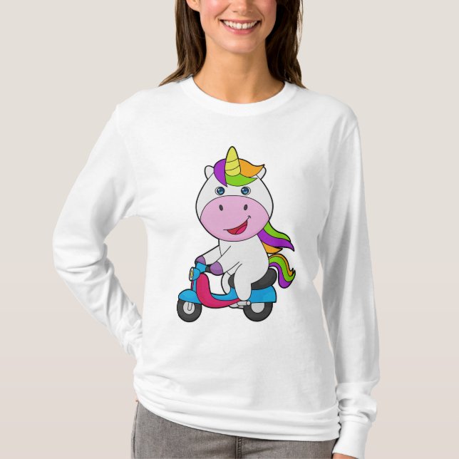 Camiseta Scooter de Unicorn (Anverso)