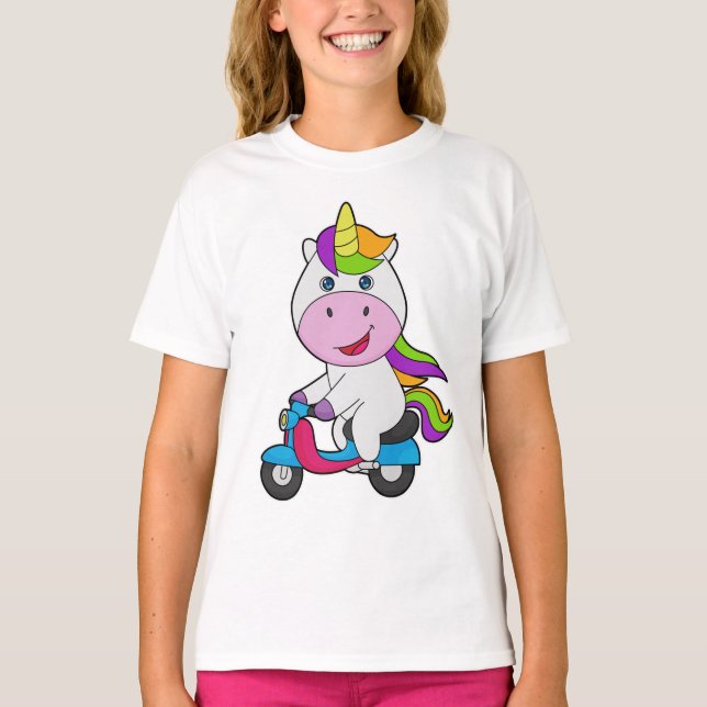 Camiseta Scooter de Unicorn (Anverso)