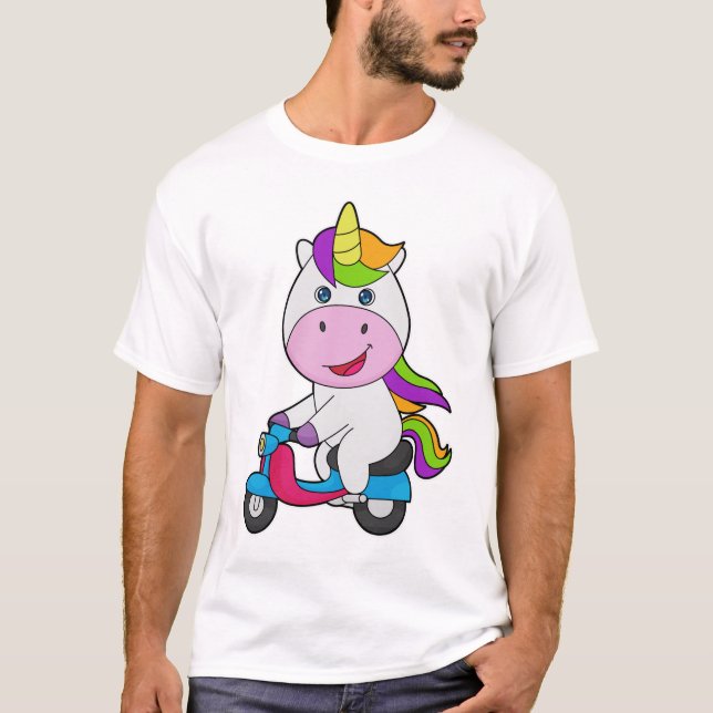 Camiseta Scooter de Unicorn (Anverso)