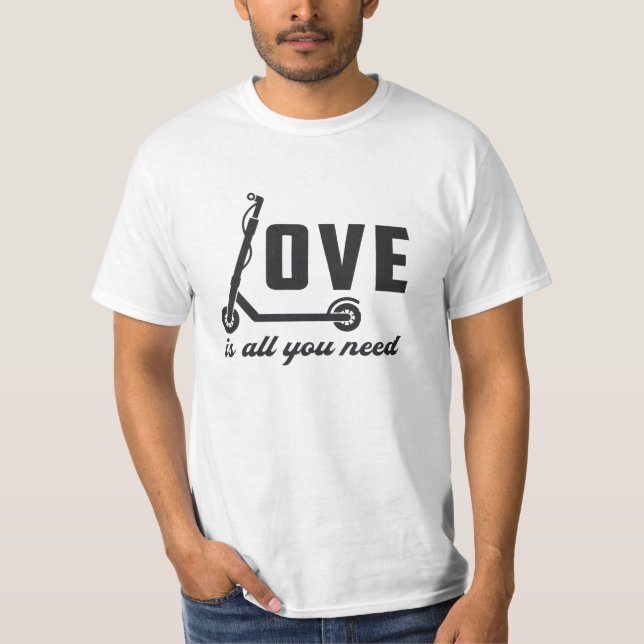Camiseta Scooter Driver Love Es Todo Lo Que Necesitas De St (Anverso)
