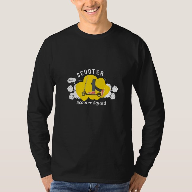 Camiseta Scooter  Electric Stunt Moped Rider Motorcycle Bik (Anverso)