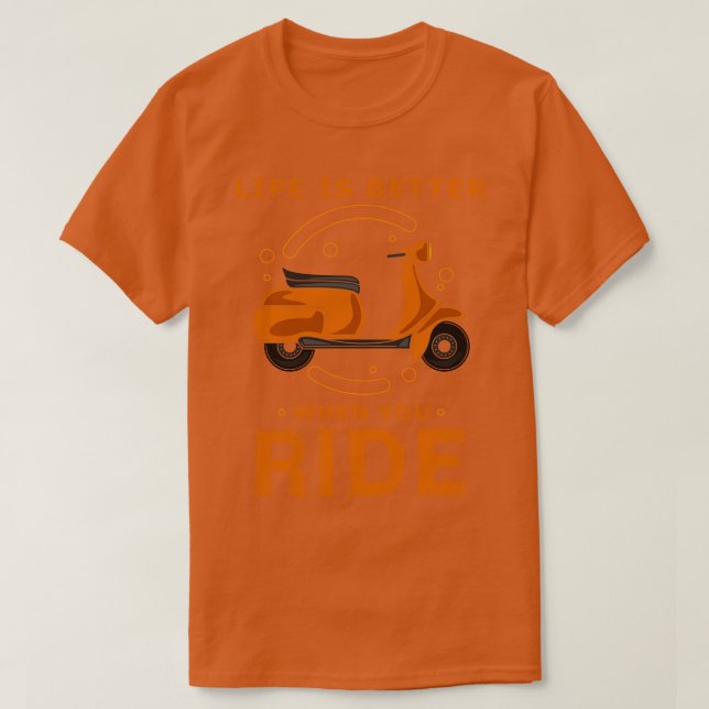 Camiseta Scooter para principiantes (Diseño del anverso)