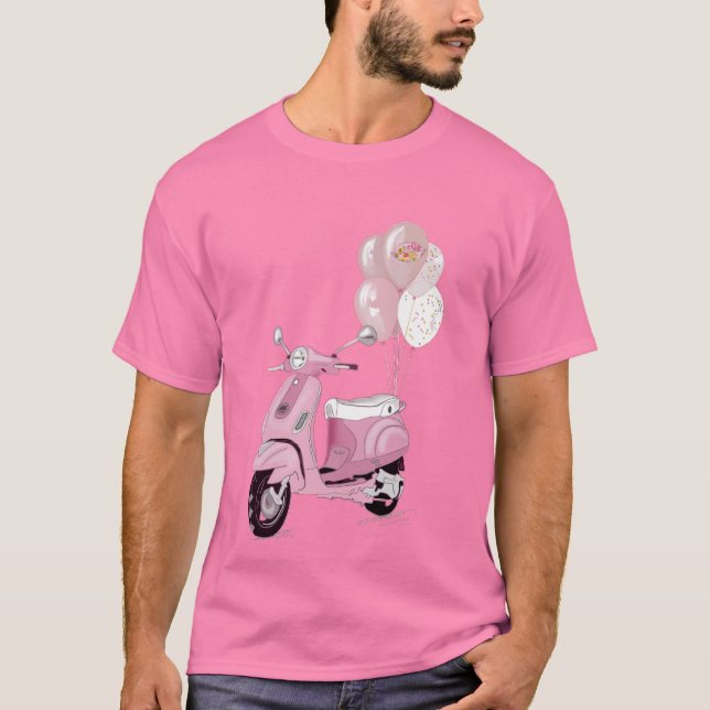 Camiseta Scooter Pink T-Shirt (Anverso)