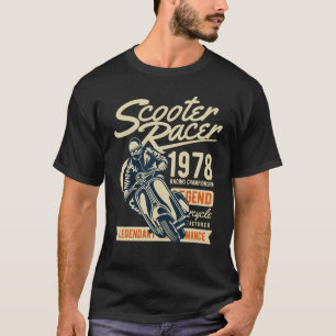 Camiseta Scooter Racer Vintage Retro Style