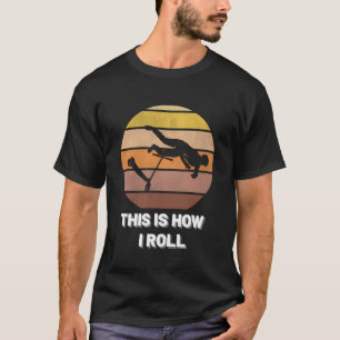 Camiseta Scooter Retro Vintage Kick E-Scooter Stunt Gift