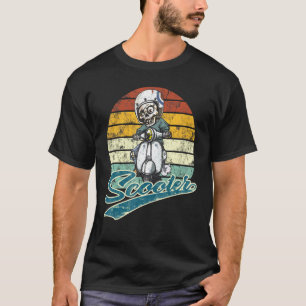 Camiseta Scooter Skeleton impulsa a los hombres escoceses m