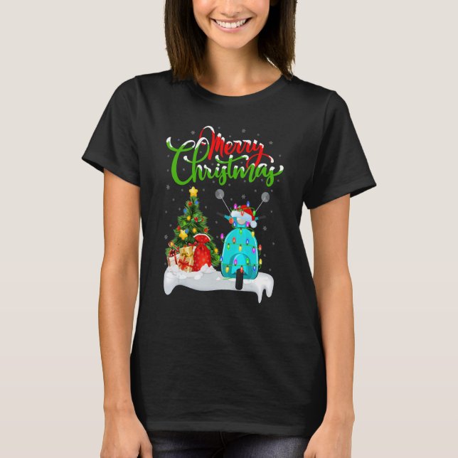 Camiseta Scooter   Xmas Decorations Santa Scooter Christmas (Anverso)