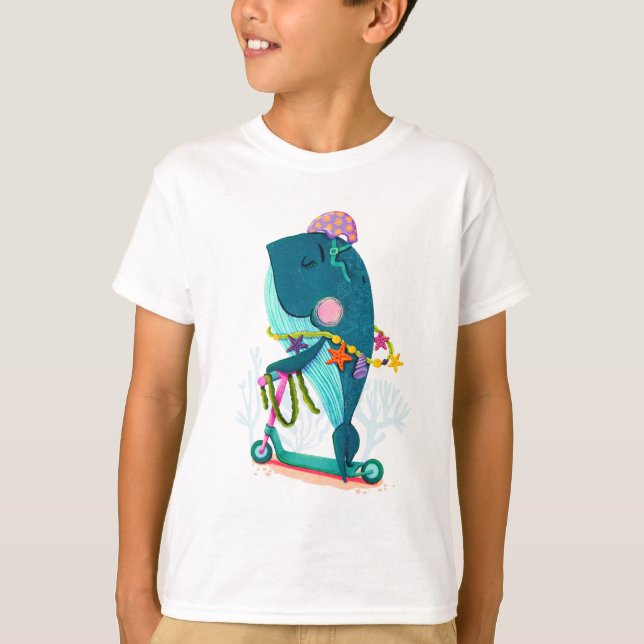 Camiseta Scootering Whale (Anverso)