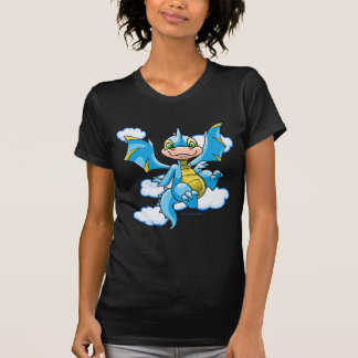 Camiseta Scorchio azul con su cabeza en las nubes
