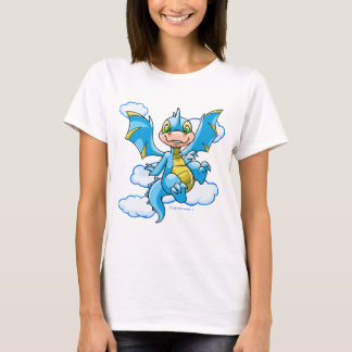 Camiseta Scorchio azul con su cabeza en las nubes