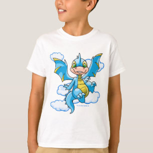 Camiseta Scorchio azul con su cabeza en las nubes