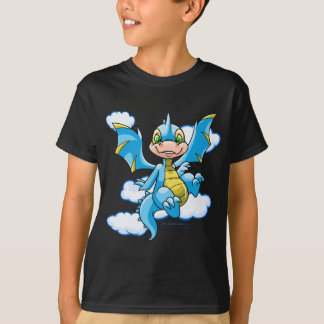 Camiseta Scorchio azul con su cabeza en las nubes
