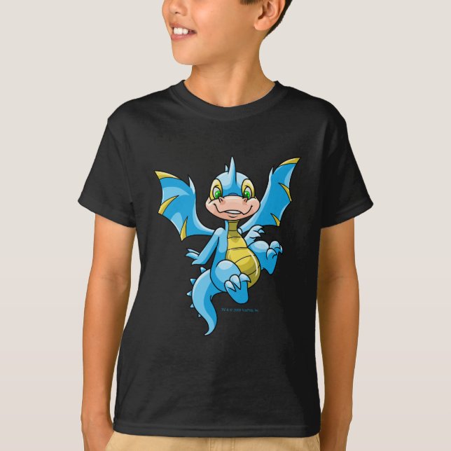 Camiseta Scorchio azul curioso (Anverso)