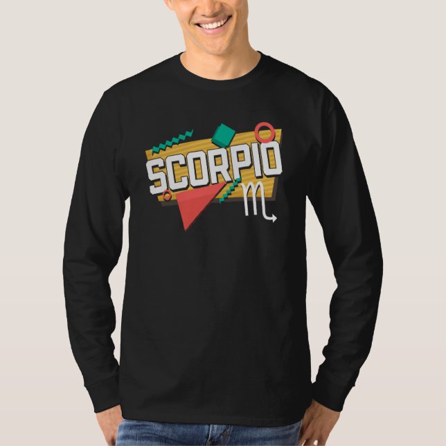 Camiseta Scorpio 90s Horoscope Zodiac Sign Astrology (Anverso)