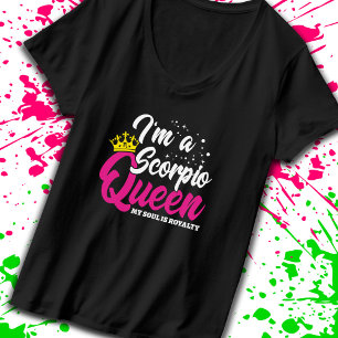 Camiseta Scorpio Cumpleaños Reina Octubre Noviembre Zodiac