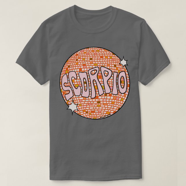Camiseta Scorpio Disco Ball (Diseño del anverso)
