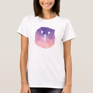 Camiseta Scorpio horoscopio signo rosa moderno `