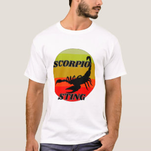 Camiseta Scorpio on vintage sunset-happy birthday