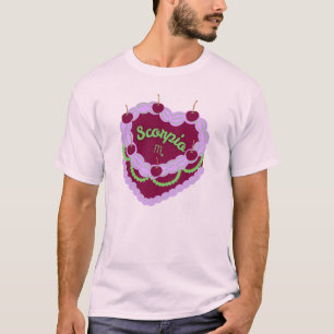 Camiseta Scorpio Zodiac Pastel Pastel de corazón