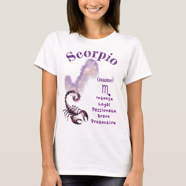 Camiseta Scorpio Zodiac Sign T-Shirt *1 (Anverso)