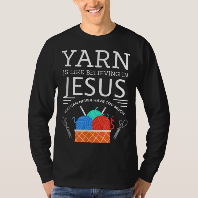 Camiseta Scoser Jesús Quilting Yarn Needle Christian (Anverso)