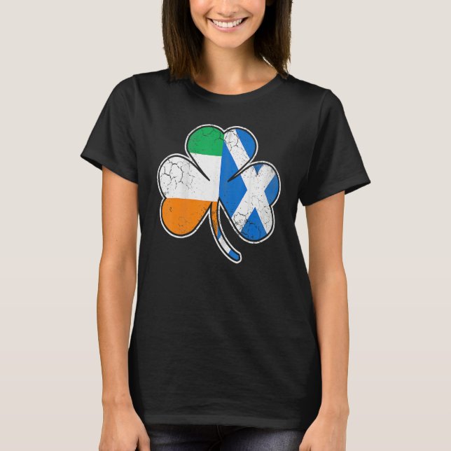 Camiseta Scotch Irish Shamrock Scottish St Patricks Day (Anverso)