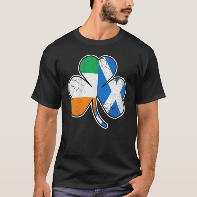 Camiseta Scotch Irish Shamrock Scottish St Patricks Day (Anverso)