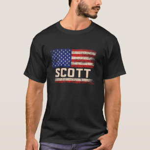 Camiseta Scott Apellido Shirt Scott Nombre Bandera American