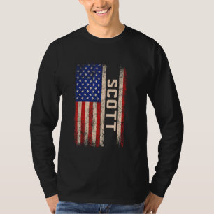 Camiseta Scott Apellido Shirt Scott Nombre Bandera American