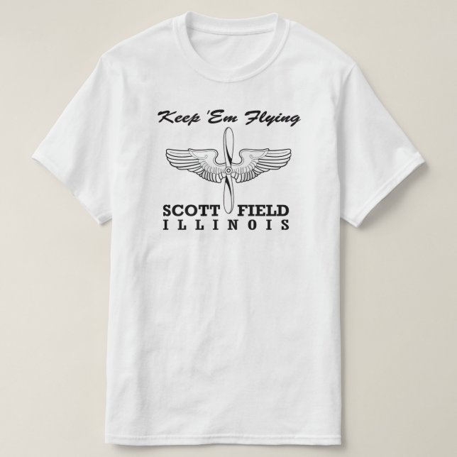 Camiseta Scott Field, Illinois (Base de la Fuerza Aérea), B (Diseño del anverso)