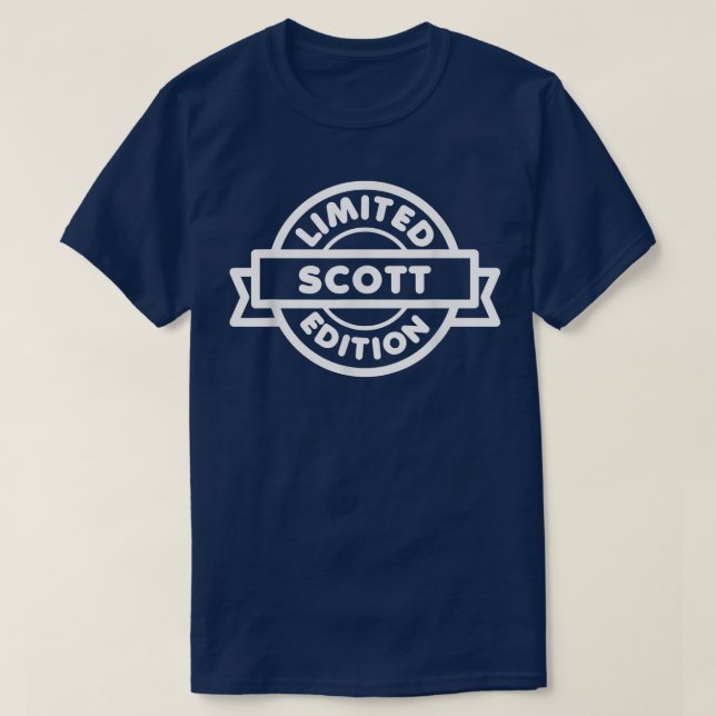 Camiseta Scott Limited Edition Funny Personalizado Scott T- (Diseño del anverso)