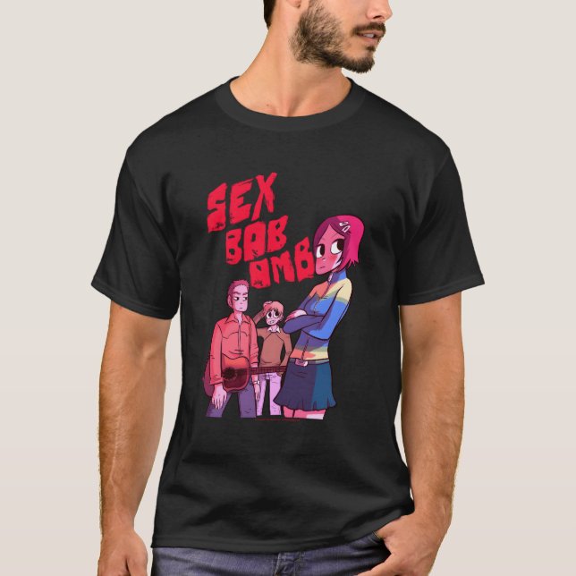 Camiseta Scott Pilgrim Vs The World Bob Omb Band (Anverso)