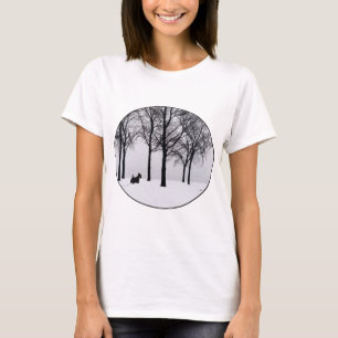 Camiseta Scottie en bosques nevados